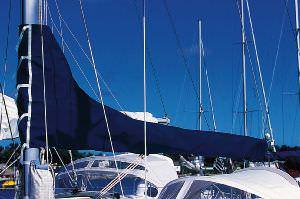 Mainsail cover 3.00m, Dralon, royal blue (click for enlarged image)